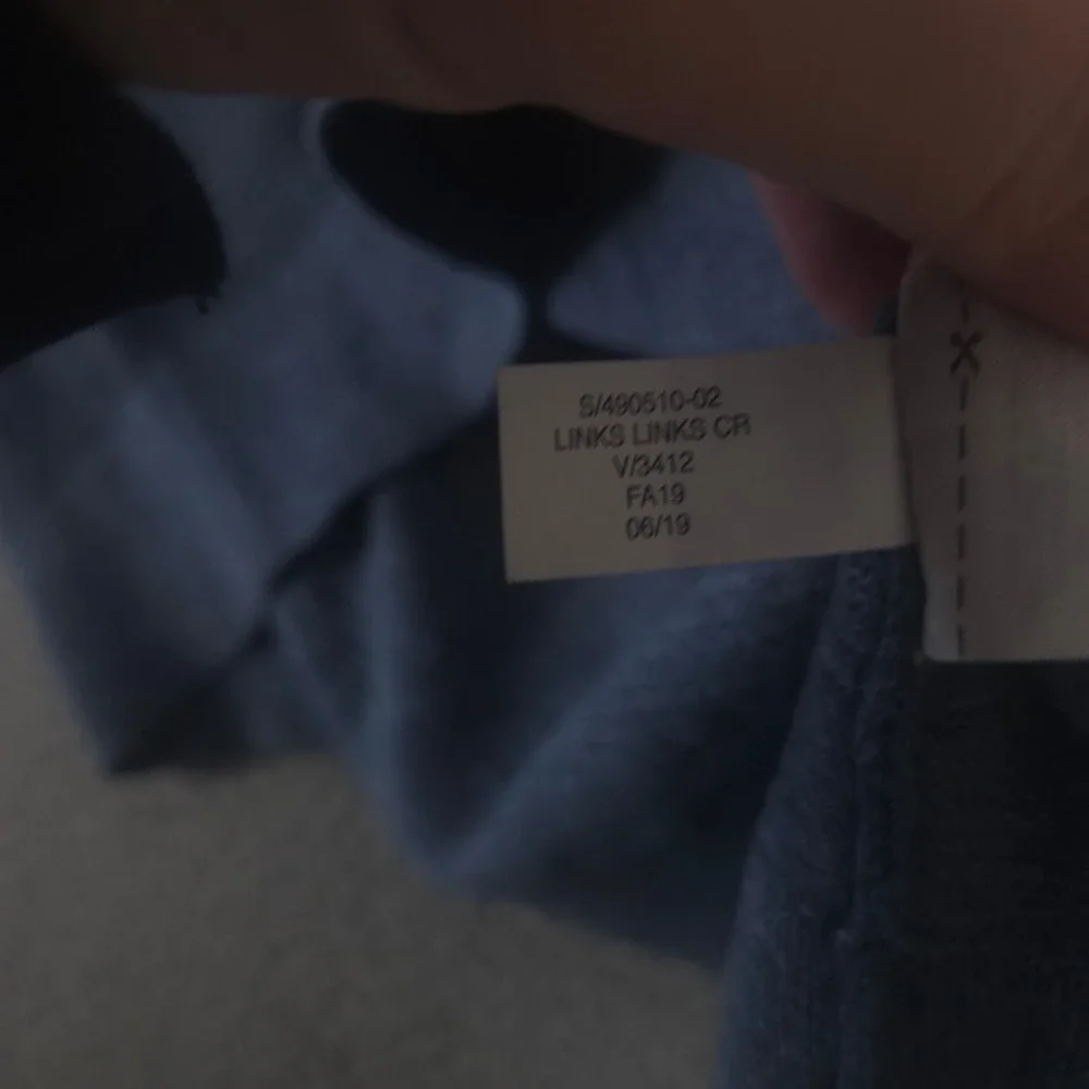 Banana Republic Sweater Mens Small Blue Organic Slub Cotton Textured Crew Neck